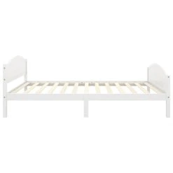 VidaXL Cadre De Lit Blanc Bois De Pin Massif 120x200 Cm -Talamo Magasin vidaxl cadre de lit blanc bois de pin massif 120x200 cm 12568434 33640042 1140x1140
