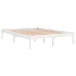 VidaXL Cadre De Lit Blanc Bois De Pin Massif 140x190 Cm 9 VidaXL Cadre De Lit Blanc Bois De Pin Massif 140x190 Cm -Talamo Magasin vidaxl cadre de lit blanc bois de pin massif 140x190 cm 12566578 33634414 1140x1140