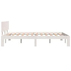 VidaXL Cadre De Lit Blanc Bois Massif 120x190 Cm Petit Double -Talamo Magasin vidaxl cadre de lit blanc bois massif 120x190 cm petit double 13889670 38498586 1140x1140