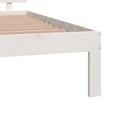 VidaXL Cadre De Lit Blanc Bois Massif 120x190 Cm Petit Double -Talamo Magasin vidaxl cadre de lit blanc bois massif 120x190 cm petit double 13889670 38498588 1140x1140