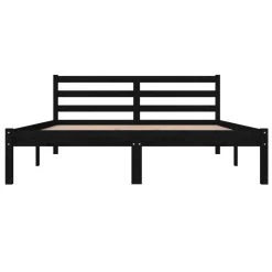 VidaXL Cadre De Lit Bois De Pin Massif 140x190 Cm Noir 9 VidaXL Cadre De Lit Bois De Pin Massif 140x190 Cm Noir -Talamo Magasin vidaxl cadre de lit bois de pin massif 140x190 cm noir 12568474 1103688 88 1140x1140