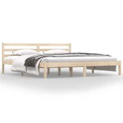 VidaXL Cadre De Lit Bois De Pin Massif 180x200 Cm Super King -Talamo Magasin vidaxl cadre de lit bois de pin massif 180x200 cm super king 12568562 33640670 1140x1140
