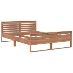 VidaXL Cadre De Lit Bois De Teck Massif 140x200 Cm 9 VidaXL Cadre De Lit Bois De Teck Massif 140x200 Cm -Talamo Magasin vidaxl cadre de lit bois de teck massif 140x200 cm 11629998 30588450 1140x1140