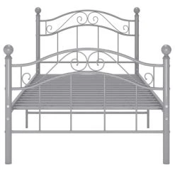 VidaXL Cadre De Lit Gris Métal 100x200 Cm 9 VidaXL Cadre De Lit Gris Métal 100x200 Cm -Talamo Magasin vidaxl cadre de lit gris metal 100x200 cm 12568202 33638904 1140x1140