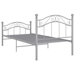 VidaXL Cadre De Lit Gris Métal 100x200 Cm 11 VidaXL Cadre De Lit Gris Métal 100x200 Cm -Talamo Magasin vidaxl cadre de lit gris metal 100x200 cm 12568202 33638908 1140x1140