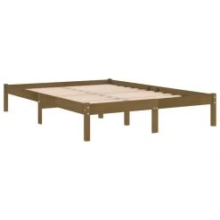 VidaXL Cadre De Lit Marron Miel Bois De Pin 120x190 Cm UK Petit Double 9 VidaXL Cadre De Lit Marron Miel Bois De Pin 120x190 Cm UK Petit Double -Talamo Magasin vidaxl cadre de lit marron miel bois de pin 120x190 cm uk petit double 12568812 33641898 1140x1140