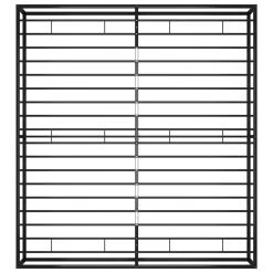 VidaXL Cadre De Lit Noir Métal 140x200 Cm -Talamo Magasin vidaxl cadre de lit noir metal 140x200 cm 7749213 1104712 12 1140x1140