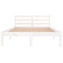 VidaXL Cadre De Lit Bois Massif De Pin 120x200 Cm Blanc -Talamo Magasin vidaxl lit de jour bois massif de pin 120x200 cm blanc 12568460 1103608 8 1140x1140