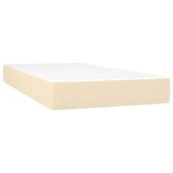 VidaXL Sommier Tapissier Et Matelas Et LED Crème 200x200 Cm Tissu -Talamo Magasin vidaxl sommier tapissier et matelas et led creme 200x200 cm tissu 13884036 38470830 1140x1140